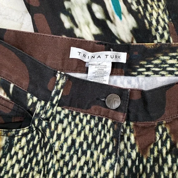Trina Turk Multi-Color Straight Leg Jeans